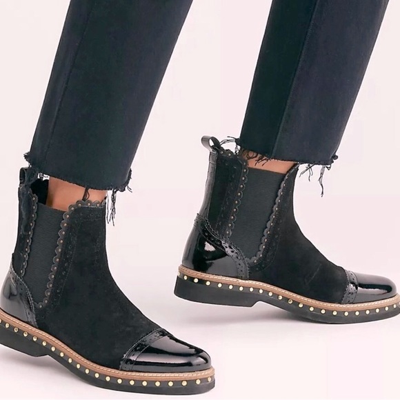♥️HP x 2♥️ Free People Atlas Chelsea boots SZ-9/EUR 39 black BRAND NEW IN BOX!! - Picture 2 of 13